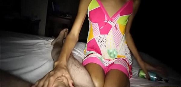  Skinny Ladyboy Dolla Handjob To Bareback